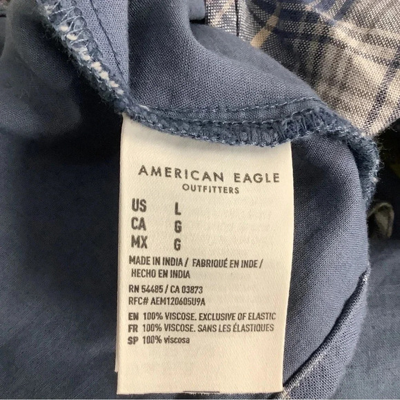 American Eagle Size XXL Checkered Crop Top With Adjustable Straps New No Tags - Picture 7 of 7